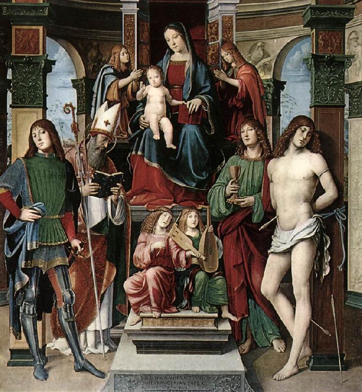 FRANCIA, Francesco Madonna and Saints whh Norge oil painting art